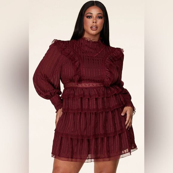 L’atiste by Amy Dresses & Skirts - New L’atise by Amy Plus Size Lace Skater Dress